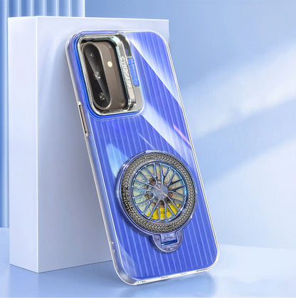 Samsung Galaxy A36 Luxury Dual Layer Hybrid Camera Wheel Rotating Case